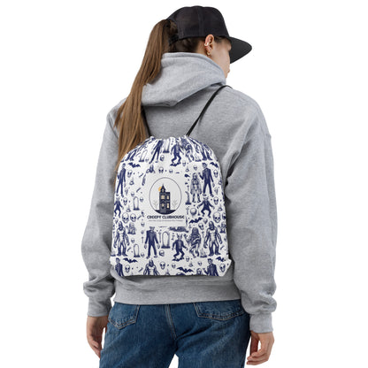 Creepy Clubhouse Drawstring Bag