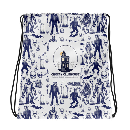 Creepy Clubhouse Drawstring Bag