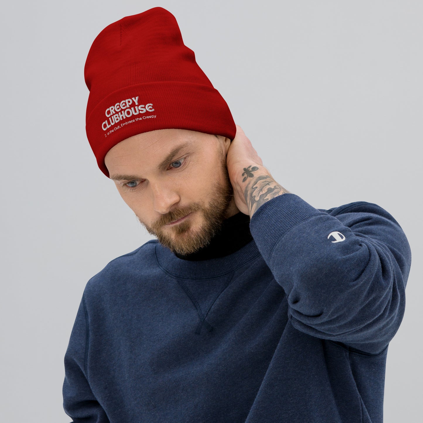 Creepy Clubhouse Embroidered Beanie